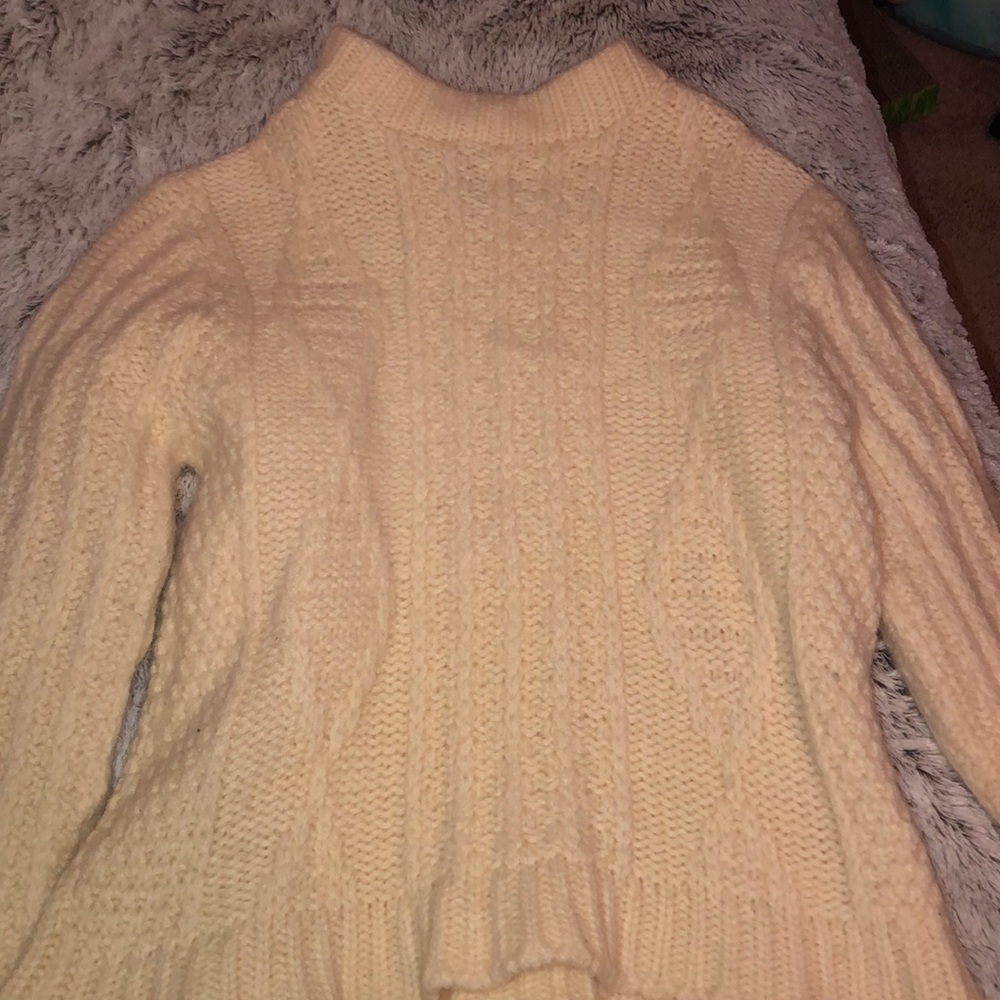 Cream colored wool sweater